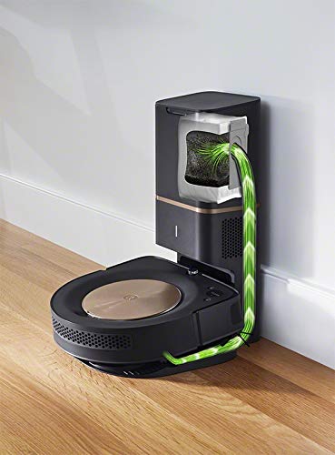 iRobot Roomba s9+ Über WLAN verbundener Saugroboter mit automatischer Absaugstation - PerfectEdge®-Technologie mit Eckenbürste und breiteren Gummibürsten für alle Böden - Leistungsverstärkung - 6