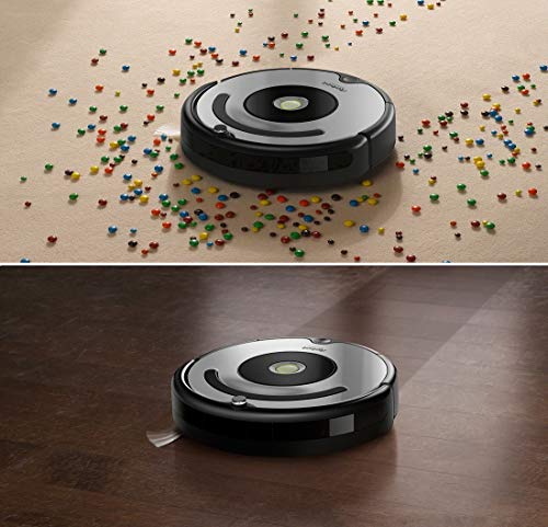 iRobot Roomba 615 Saugroboter mit 3-stufigem Reinigungssystem, Dirt Detect, Staubsauger Roboter selbstaufladend mit Ladestation, geeignet für Tierhaare, Teppiche und Hartböden, mit intelligentem Griff - 5