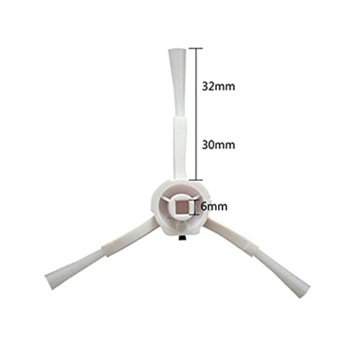 2x Trade-Shop 3-Arm Seitenbürste Reinigungsbürste für Xiaomi Mijia 1C STYTJ01ZHM Dreame F9 D9 / Saugroboter Staubsauger Ersatzteil Nylon - 5