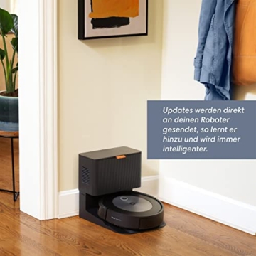 iRobot® Roomba® j7+ WLAN-fähiger Saugroboter mit automatischer Absaugstation, Kartierung und Zwei Gummibürsten für alle Böden -Objekterkennung und -vermeidung - Lernt und kartiert - 15
