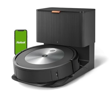 iRobot® Roomba® j7+ WLAN-fähiger Saugroboter mit automatischer Absaugstation, Kartierung und Zwei Gummibürsten für alle Böden -Objekterkennung und -vermeidung - Lernt und kartiert - 1